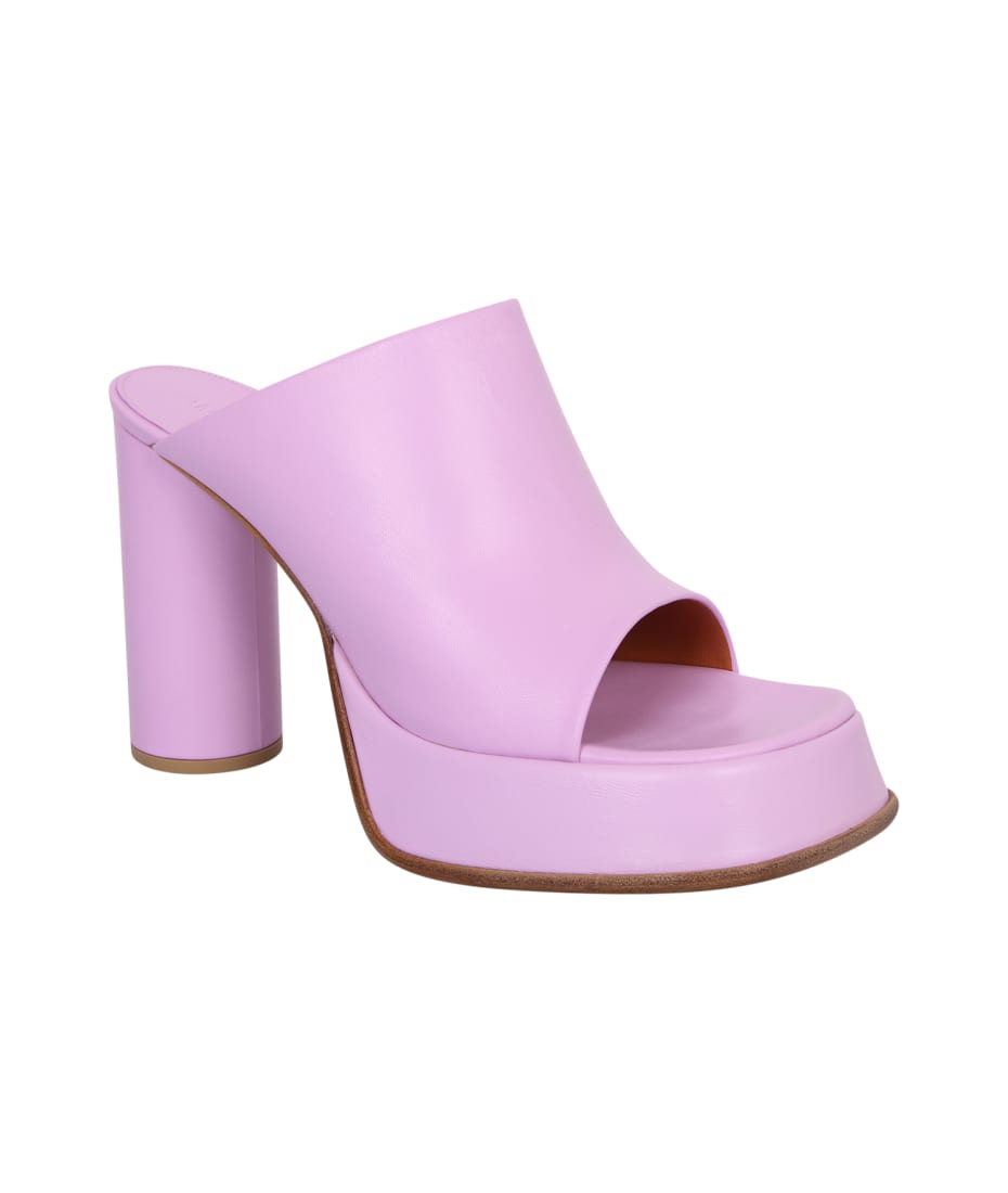 ★AMBUSH★Platform Mule★ホワイト★ AMBUSH Mule Platform High Heel | italist
