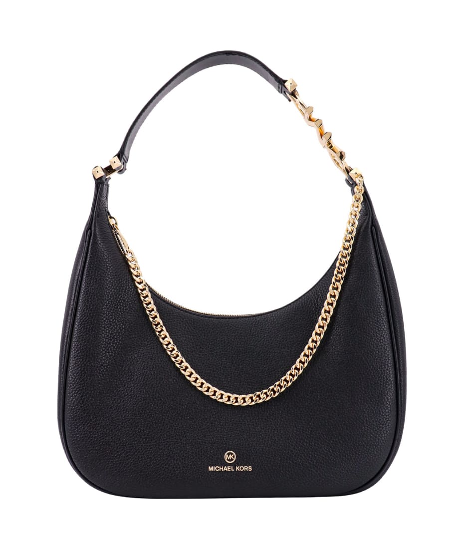 MICHAEL Michael Kors Piper Large Chain Shoulder Tote (Black