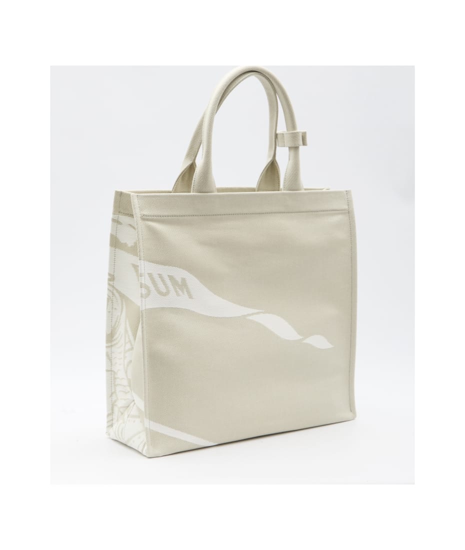 【関税&送料込】Burberry Tote Bag With Ekd Burberry Navy EKD Canvas Tote Bag With Pouch - Walmart.com