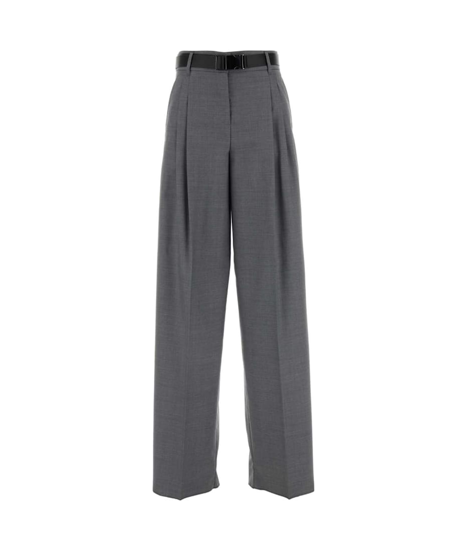 パンツ Mm Studio Grey Gabardine Juanita Pant Max Mara Studio Grey Gabardine Juanita Pant | italist
