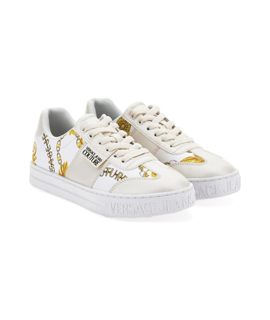 Versace Jeans Couture White Low Top Sneakers | italist