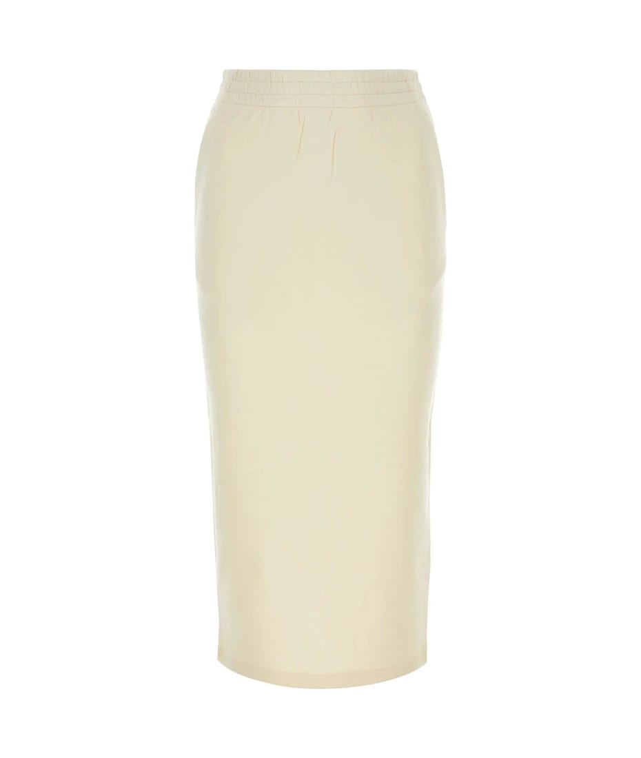 【関税&送料込】Prada Cream Cotton Skirt Prada Cream Cotton Skirt | italist
