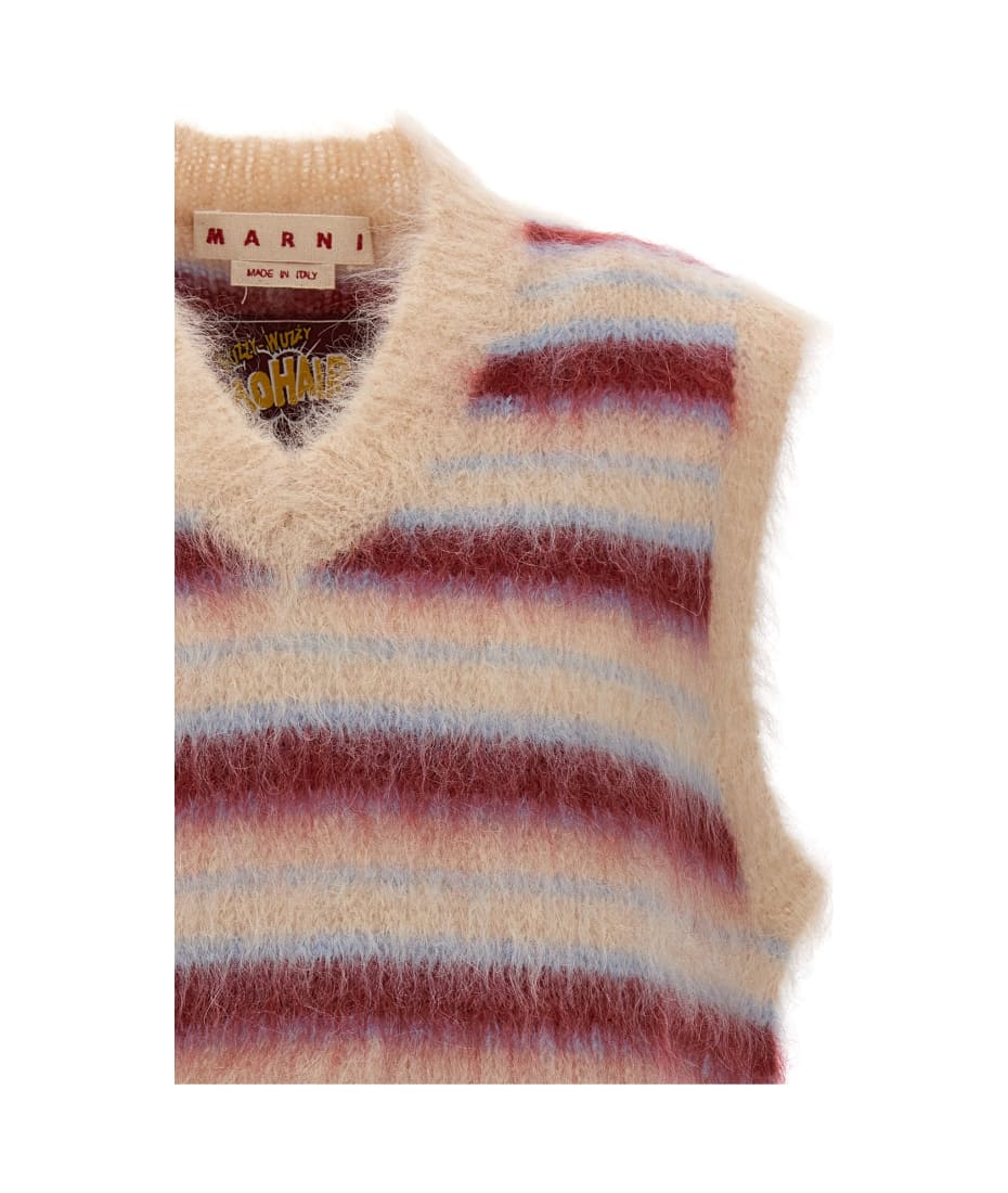 Marni Striped Mohair Vest | italist