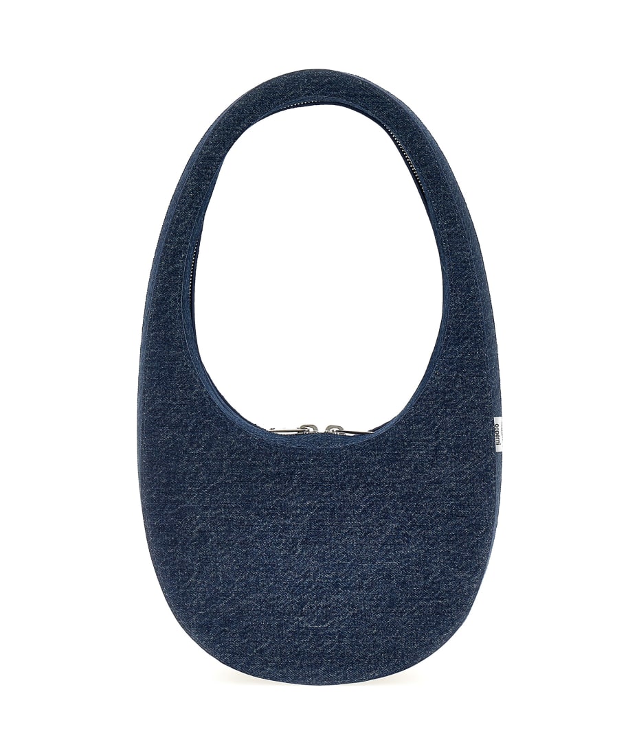 トートバッグ Coperni FW24 'Denim Swipe Bag' handbag (COPBA01252 BLU) Coperni Blue Mini Swipe Denim Bag Coperni