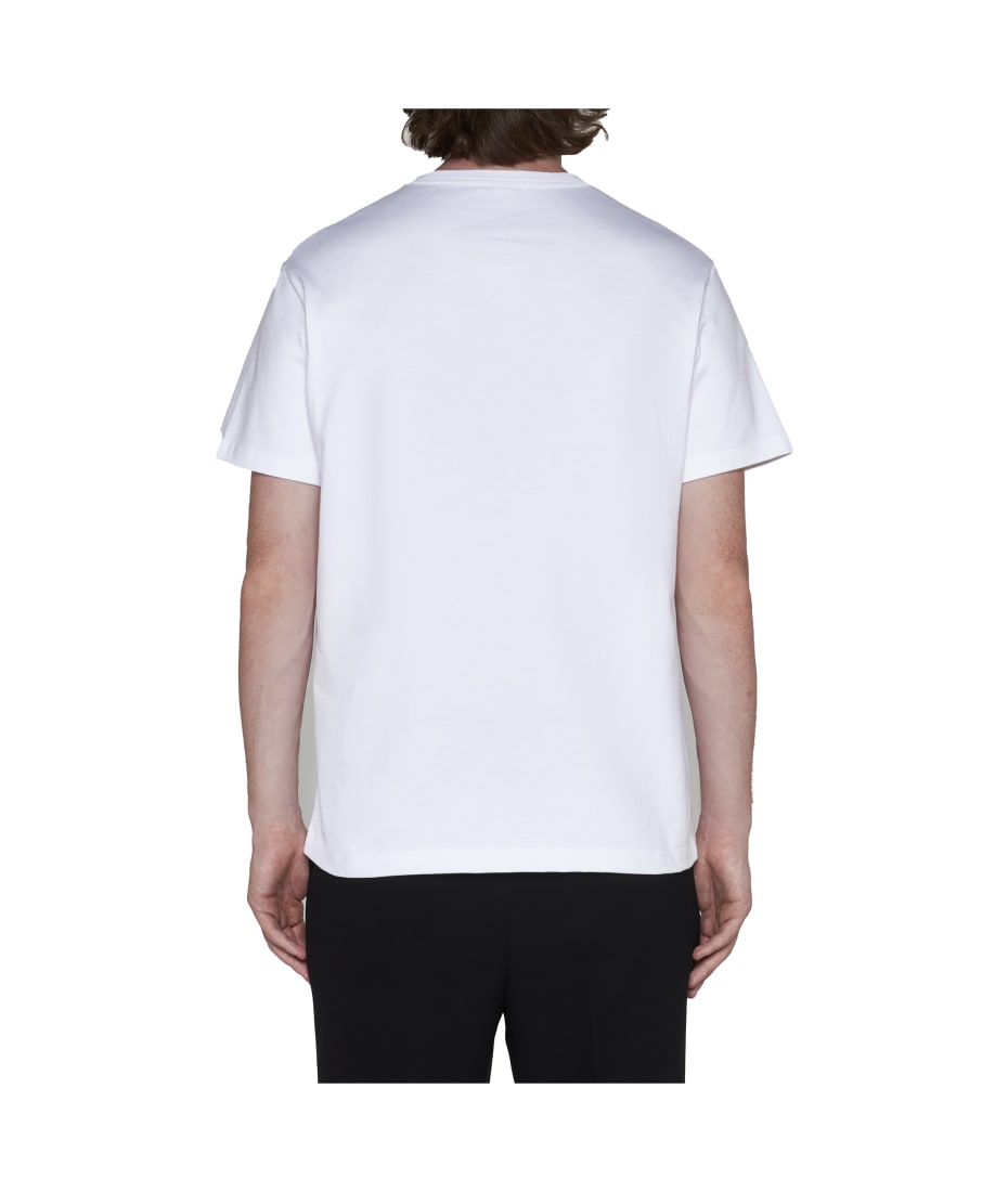 ★alexander mcqueen★ Varsity Short Sleeve T-Shirt White Bla Alexander McQueen Varsity T-shirt | italist