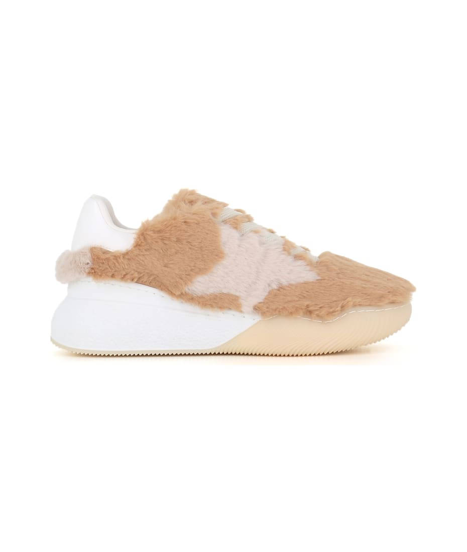STELLA MCCARTNEY FLEECE LOOP スニーカー Women White Loop Lace-up Sneakers | Stella McCartney US