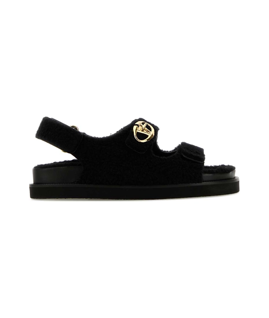 サンダル・ミュール VALENTINO FW24 Black eco fur sandals (5W0S0KF1AXL 0NO) Black eco fur sandals – G&B