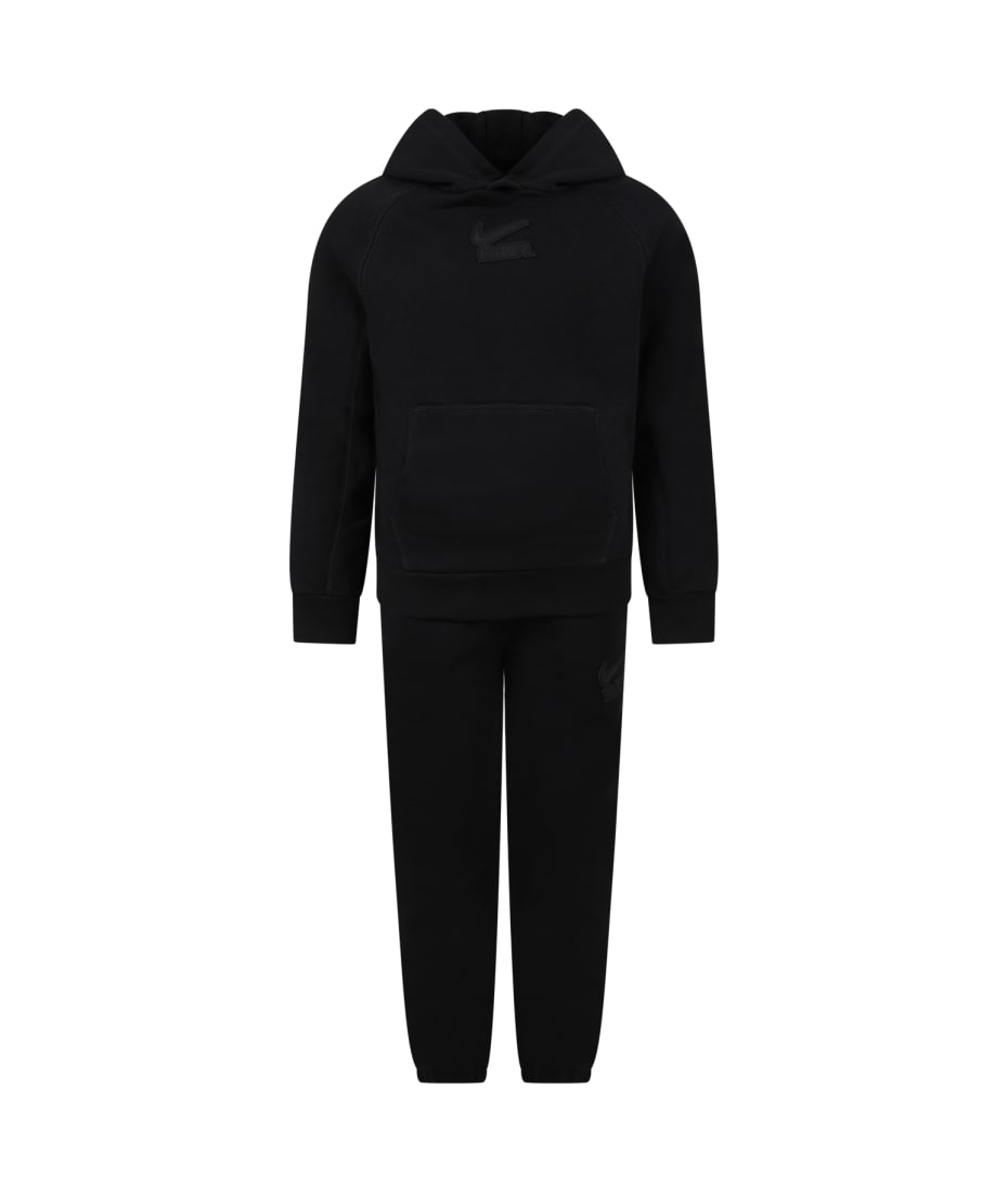 Nike Black Suit For Boy With Logo | italist