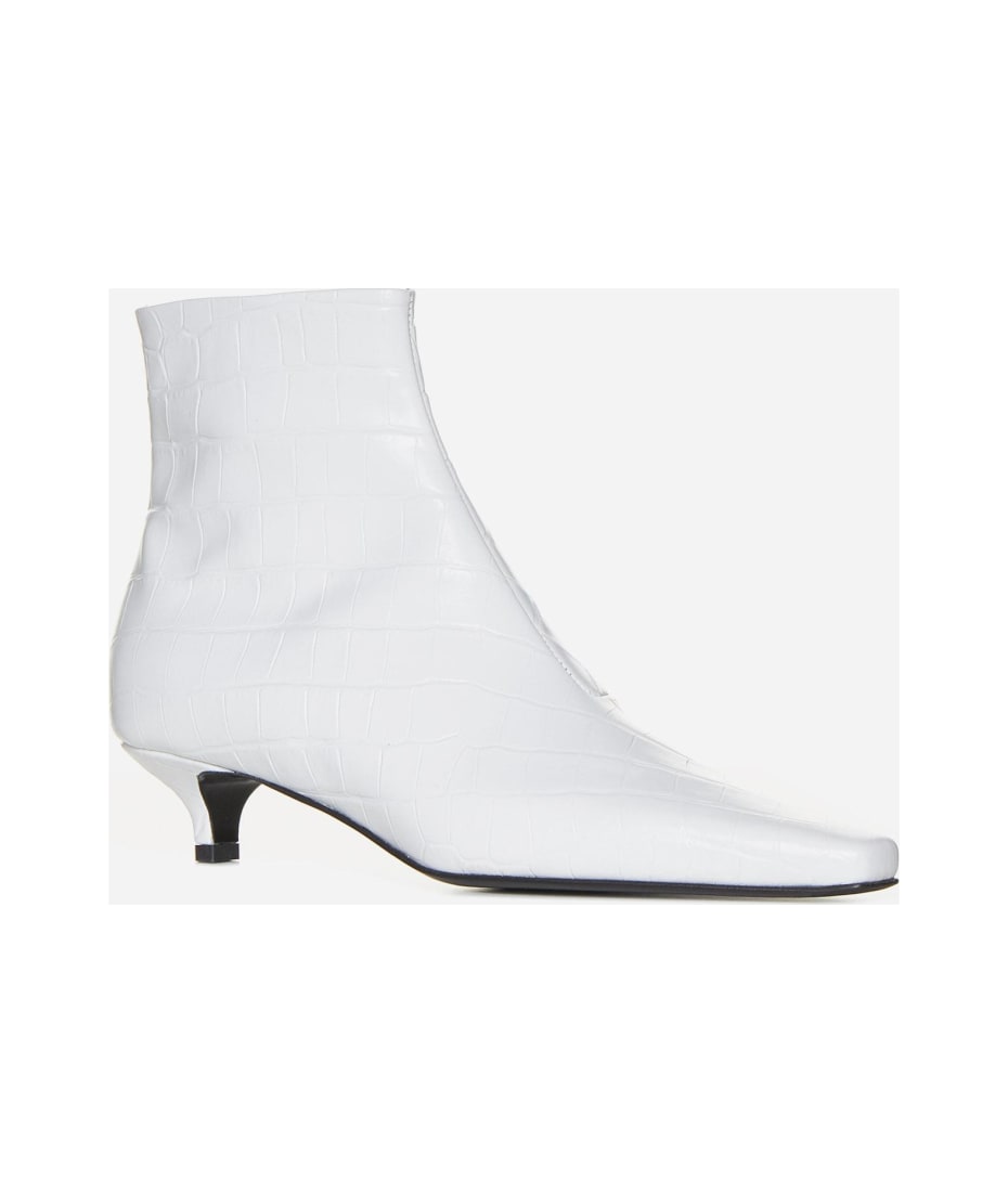 Totême The Croco Slim Leather Ankle Boots | italist, ALWAYS