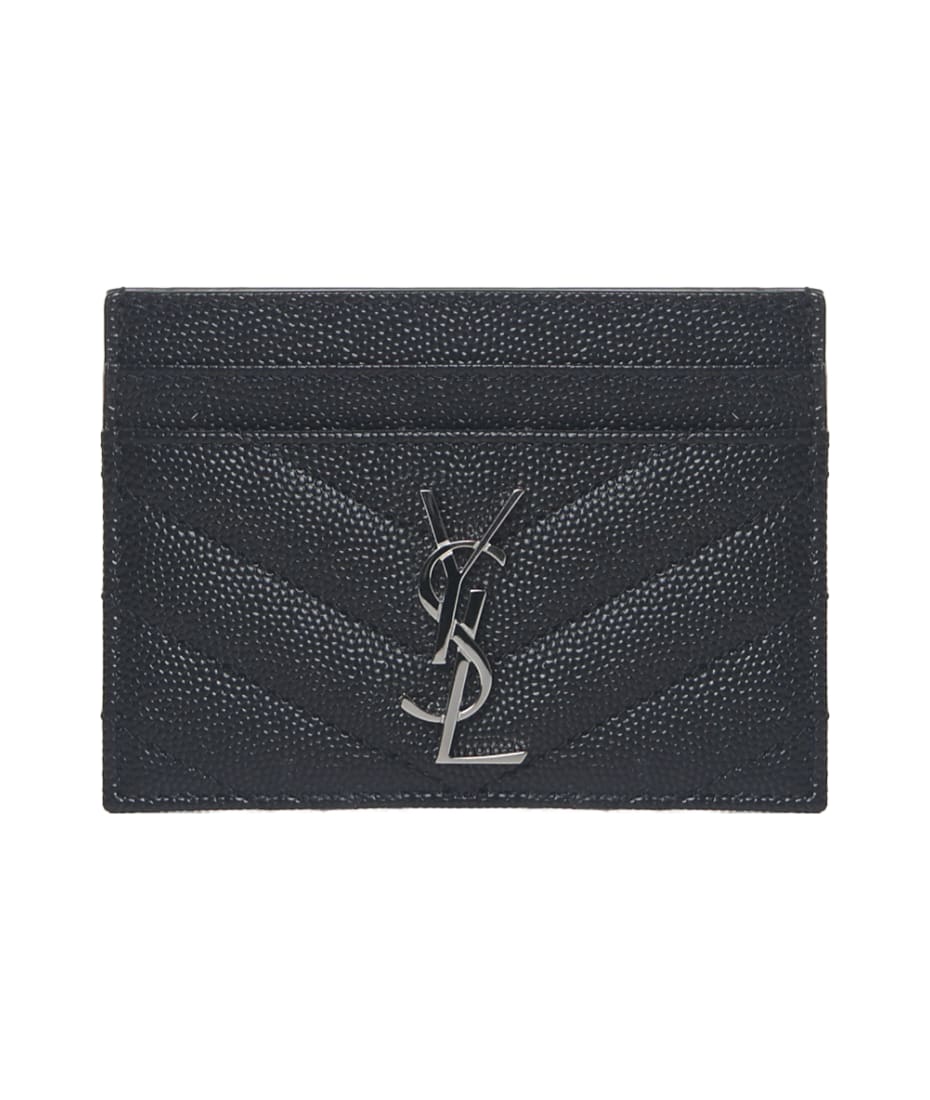 Cassandre wallet in grain de poudre embossed leather - Black