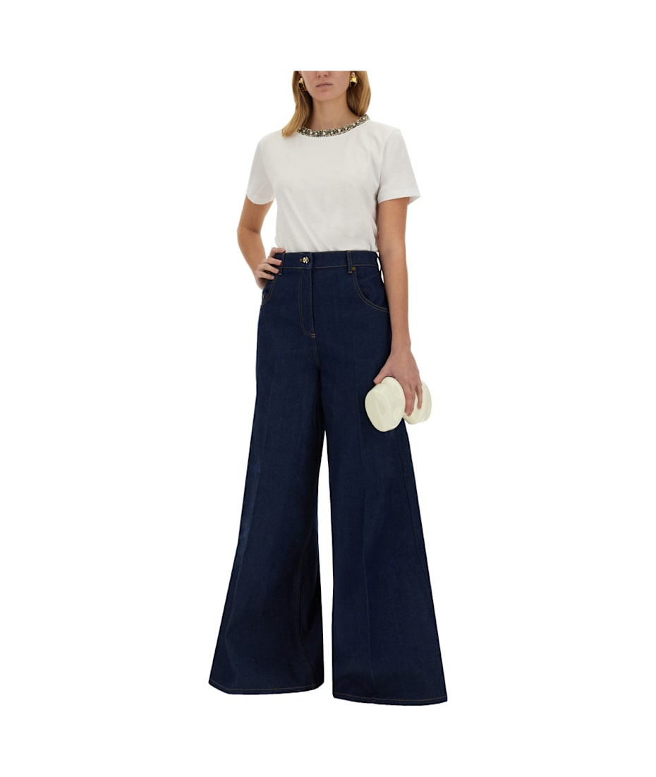 Tシャツ・カットソー NINA RICCI T-SHIRT WITH EMBROIDERED COLLAR Nina Ricci T-shirt With Embroidered Collar | italist, ALWAYS