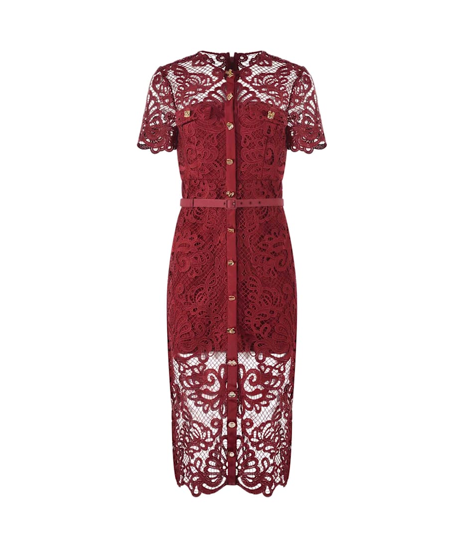 self-portrait Lace Midi Dress | italist