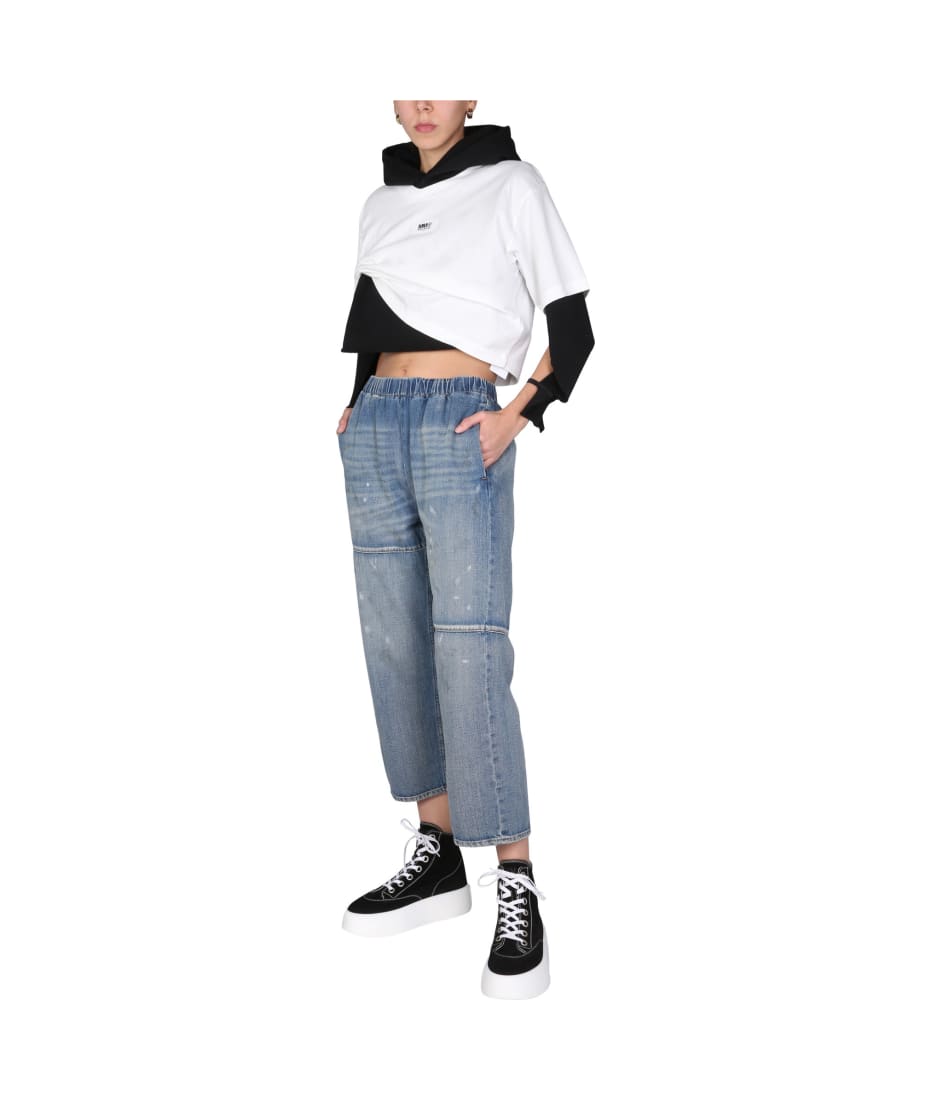 MM6 Maison Margiela Cropped Sweatshirt | italist MM6 Maison Margiela Cropped Sweatshirt | italist