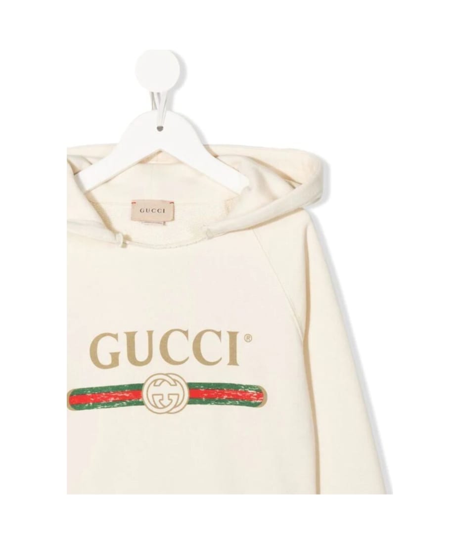 Gucci Sweatshirt With Hood Felted Cotton Jersey | italist Gucci Sweatshirt With Hood Felted Cotton Jersey | italist