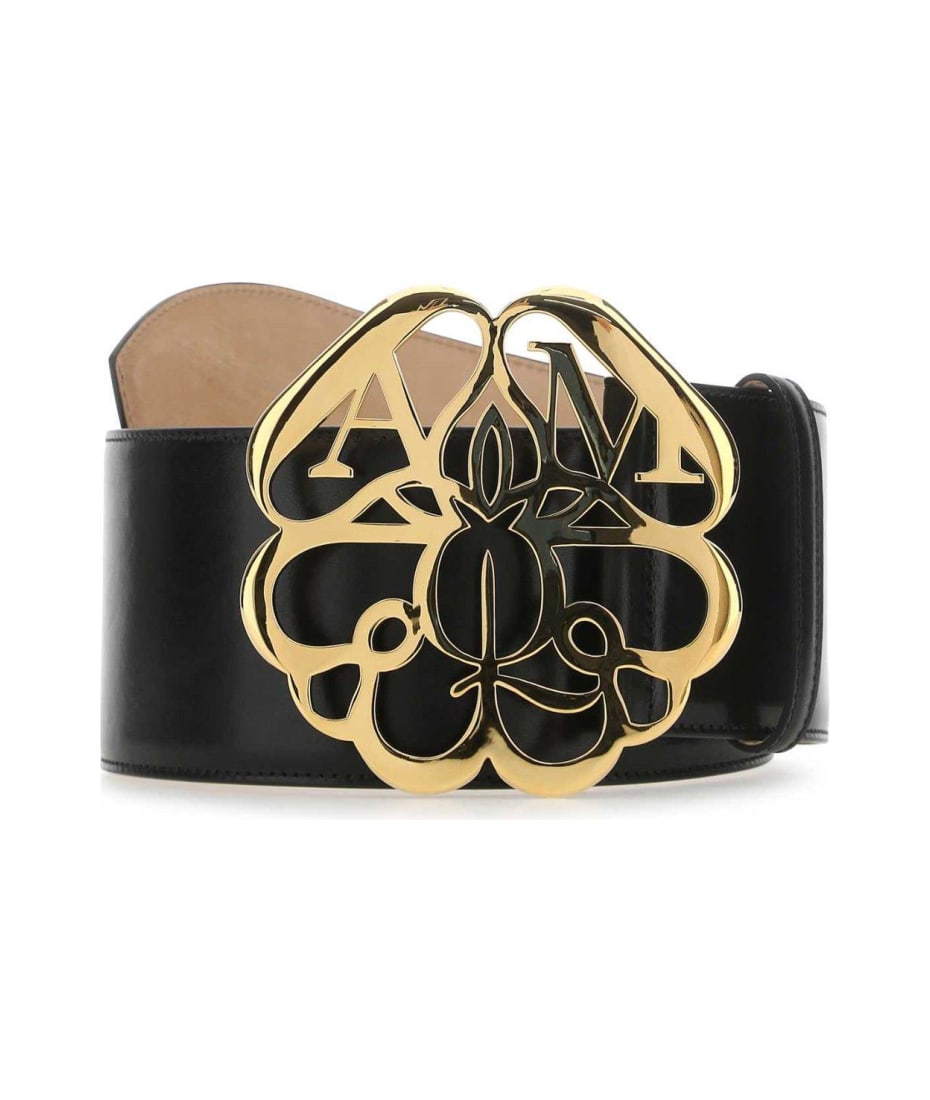 Alexander McQueen - Skull-Embellished Reversible Leather Belt