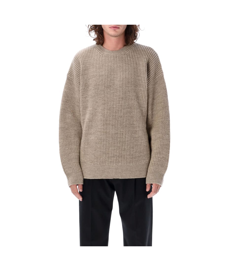Wool And Fluffy Knit Crewneck