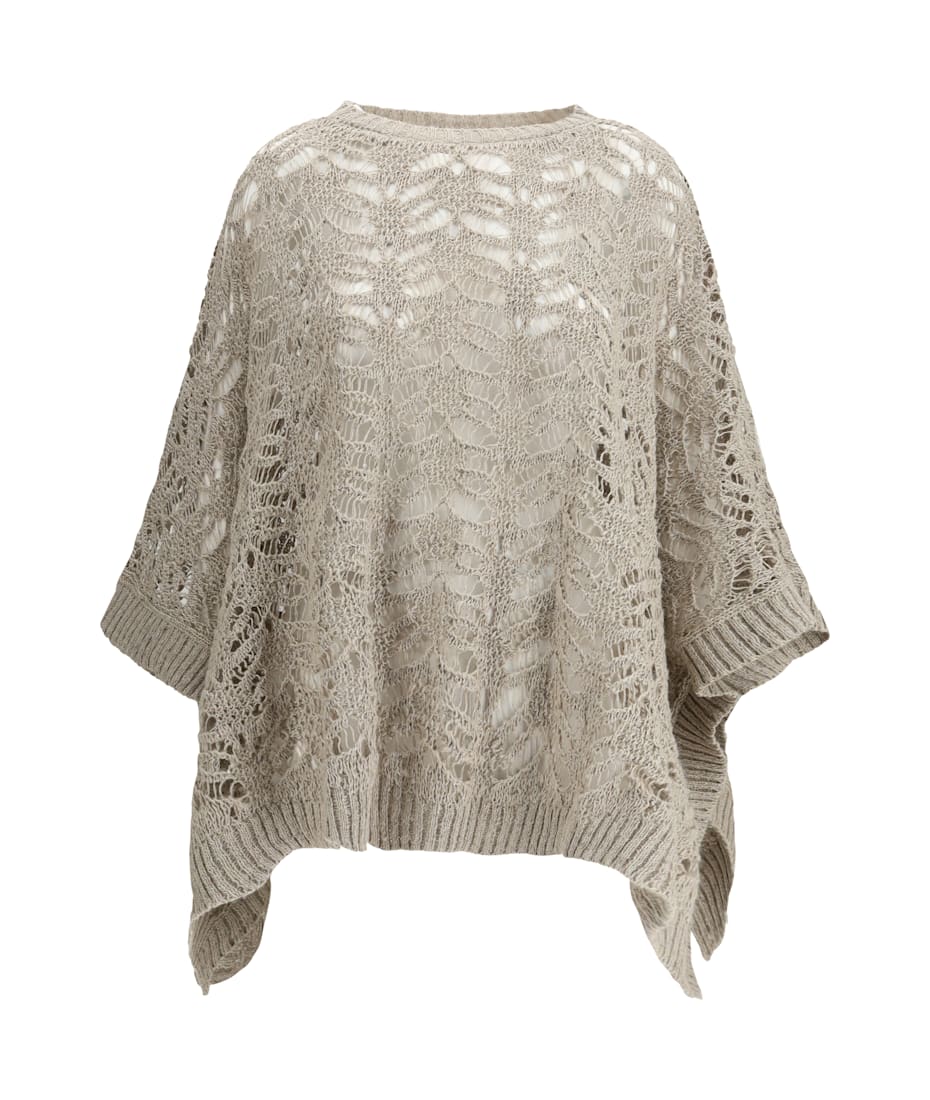 【VIP価格】BRUNELLO CUCINELLI Crocheted Poncho Brunello Cucinelli Crocheted Poncho | italist
