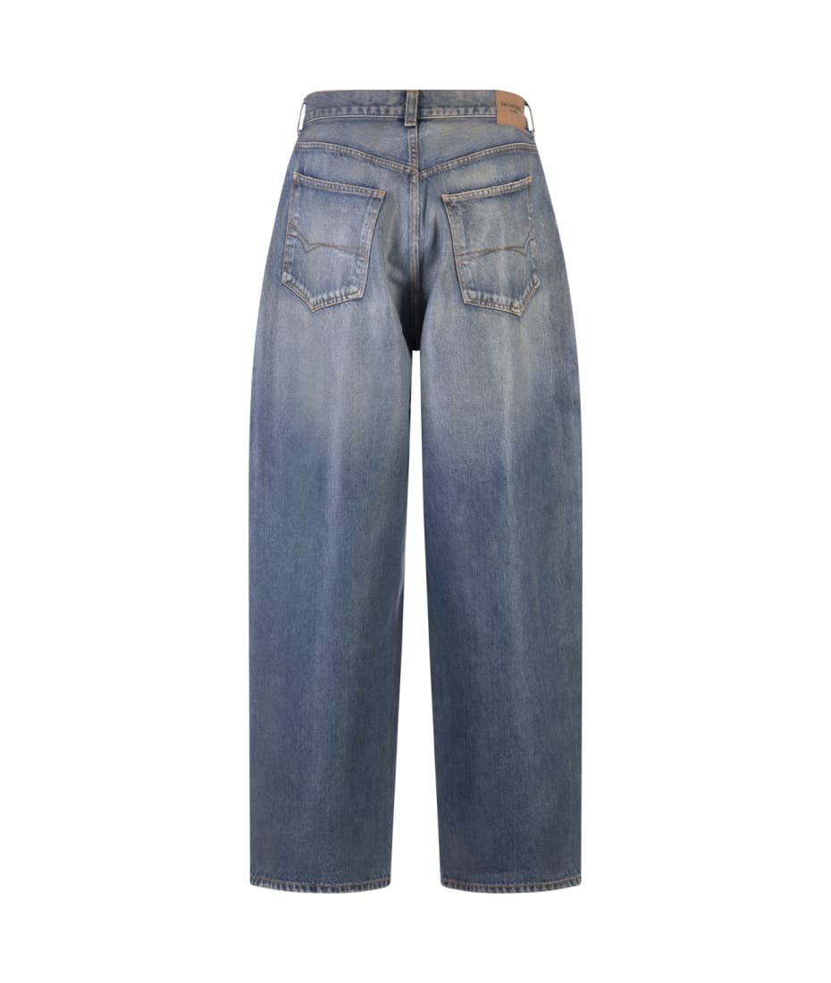 Balenciaga Woman Large Baggy Jeans In Blue Denim | italist, ALWAYS