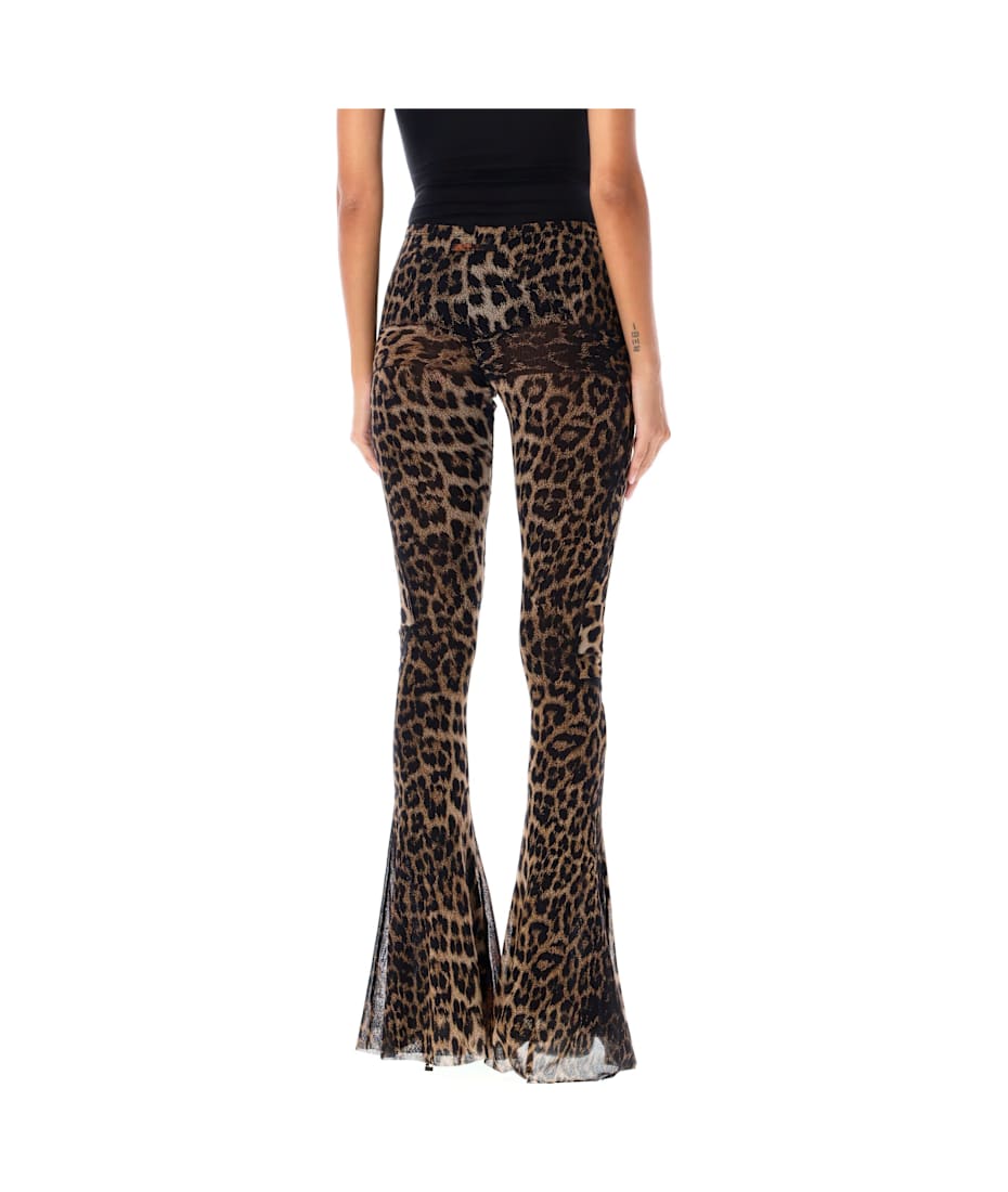 パンツ JeanPaul GAULTIER TAILORED PANT WITH MESH SARONG Jean Paul Gaultier Tailored Pant With Mesh Sarong In Black