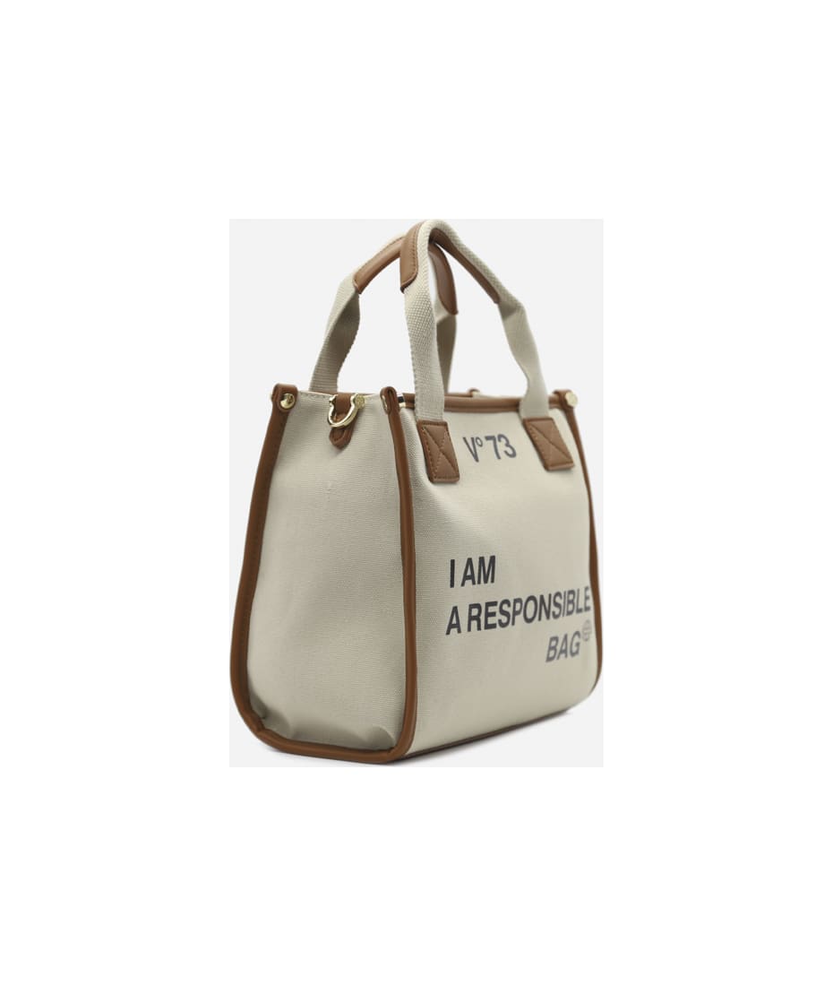 V73 Responsibility Tote Bag In Canvas | italist