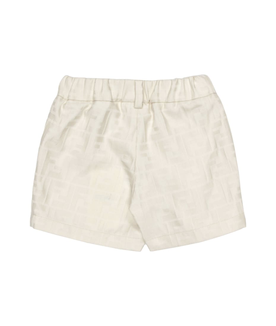 【FENDI】BEIGE COTTON SHORTS Swim Shorts Cotton Beige | Fendi