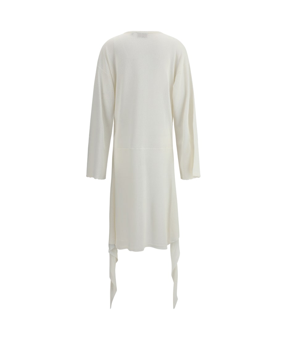 オールインワン・サロペット The Attico Two-Material Knit Mini Dress With Asymmetrical The Attico Two-Material Knit Dress With Asymmetrical Hemline