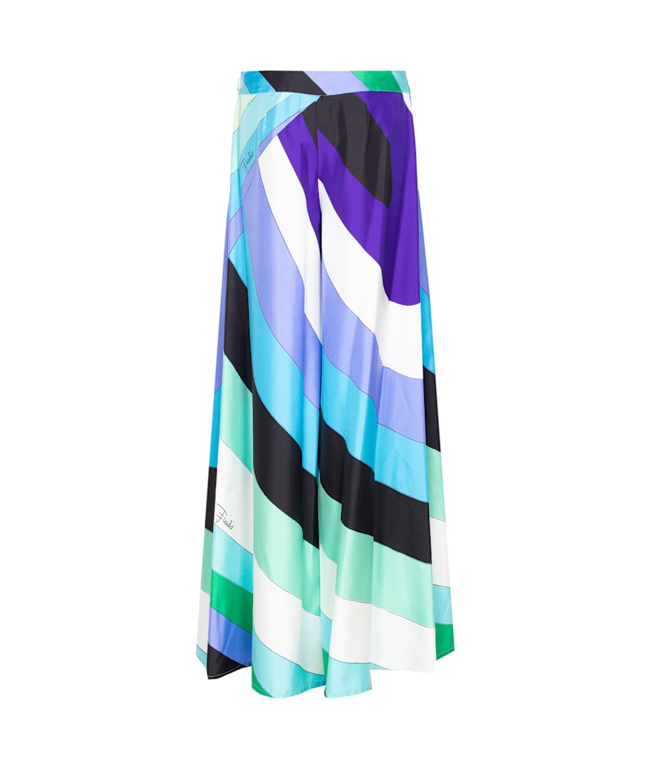 パンツ PUCCI Maddalena print pants Maddalena Print Silk Pants – PUCCI Online Store
