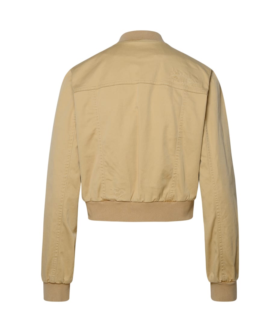 ジャケット D SQUARED2 SS25 Beige cotton jacket (S75DL0908S78205 114) Dsquared2 Beige Cotton Bomber Jacket | italist