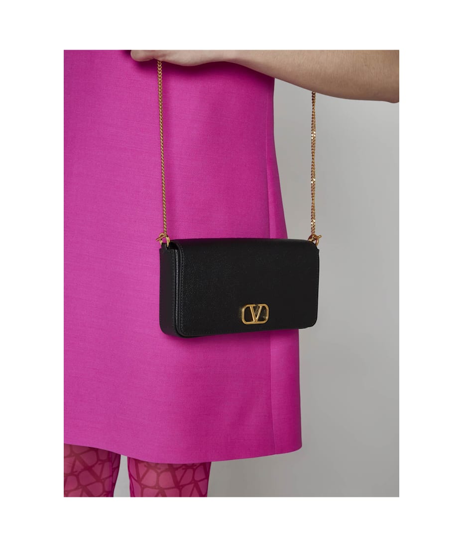 バッグ valentino v-logo handle pouch Valentino Garavani Grey V Logo Stitch Bag ○ Labellov ○ Buy