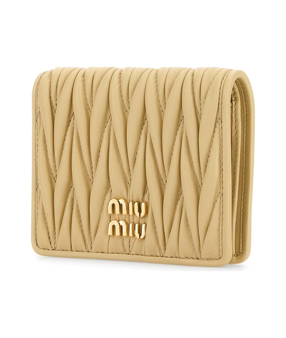 春先取りの Miu italist | Wallet Leather Yellow Pastel Miu 小物