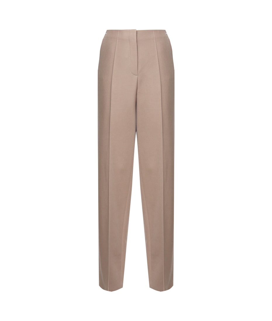 パンツ FENDI STRAIGHT-LEG PANTS IN GRAIN DE POUDRE WOOL FENDI virgin-wool straight-leg Trousers | Blue | FARFETCH