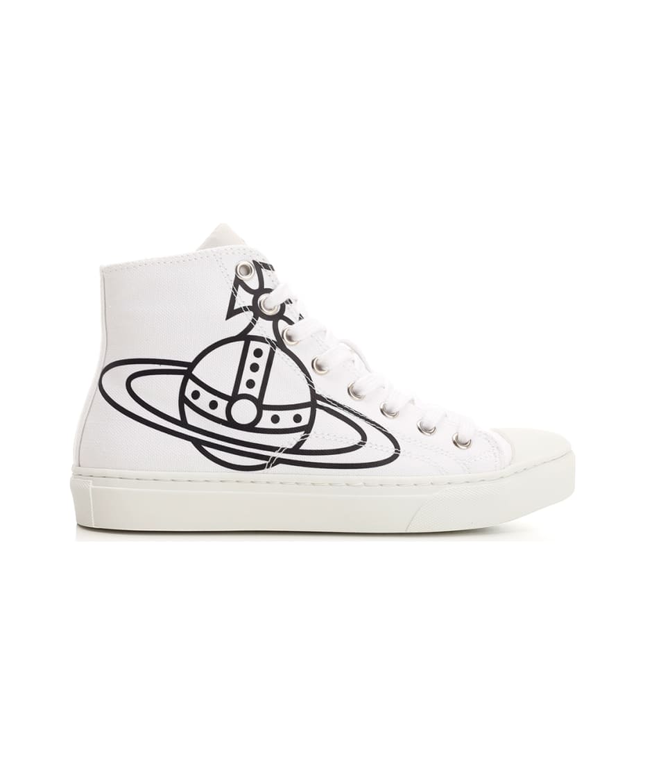 Vivienne Westwood Black Plimsoll High Top Sneakers