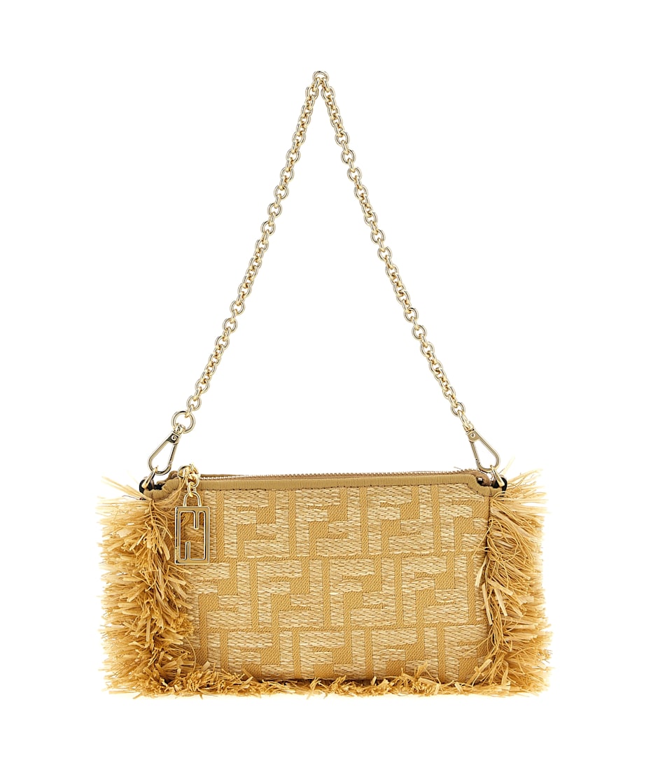 クラッチバッグ FENDI 'Baguette' pouch Baguette Pouch Leather Black | Fendi