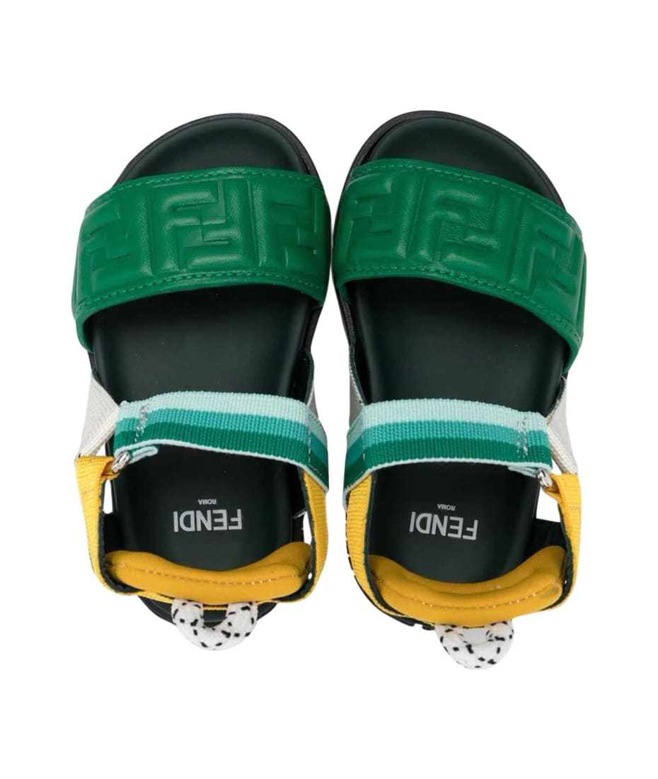 fendi green sandals