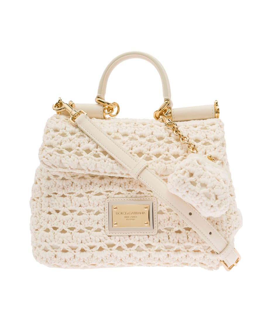 Dolce & Gabbana Small Sicily Soft Crochet Shoulder Bag - Farfetch