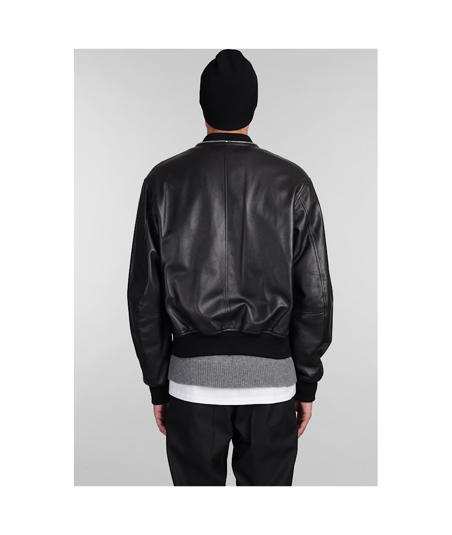 Jil Sander Bomber In Black Leather | italist