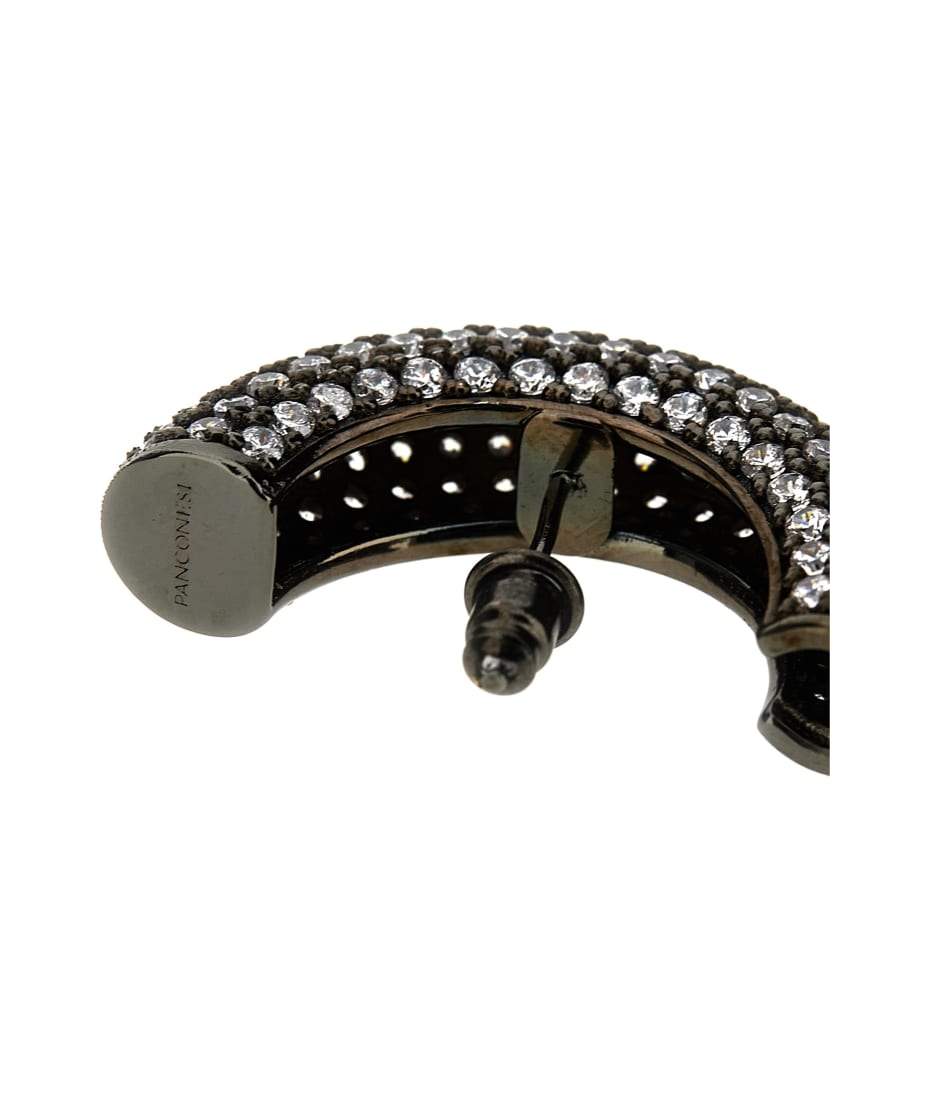 Panconesi 'half Moon Crystal Hoops' Earrings | italist