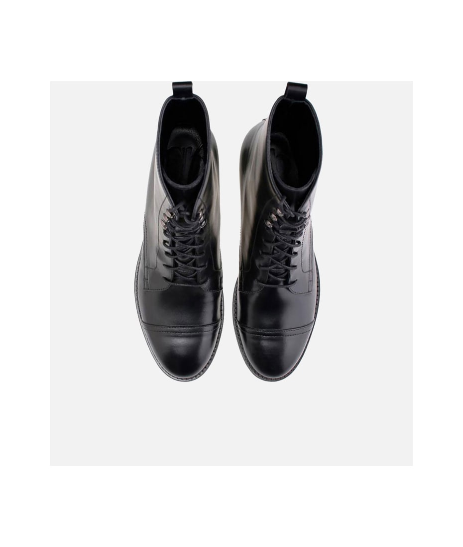 CB Made in Italy Leather Boots Eva - Black