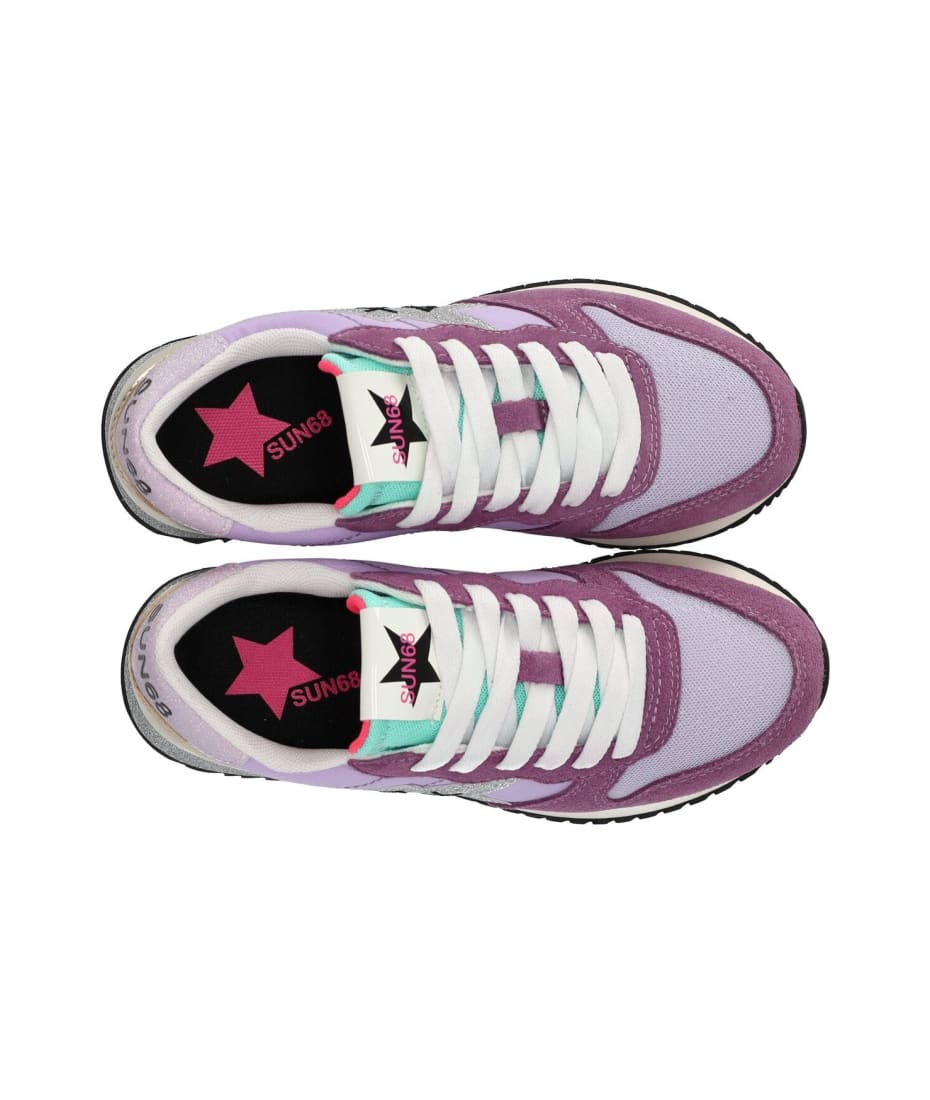 Sun 68 Sun68 Stargirl Glitter Logo Lilac Sneaker | italist