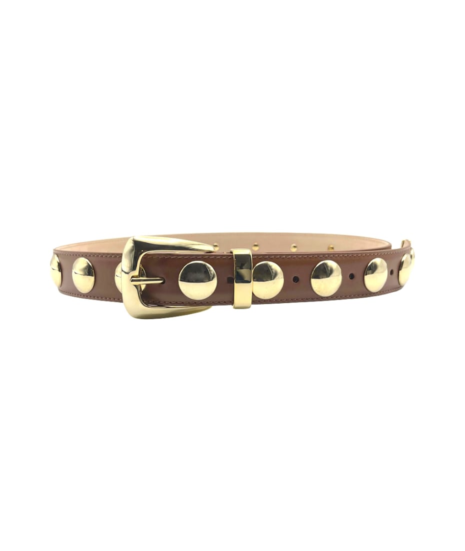 Khaite Benny Belt With Gold Studs | italist