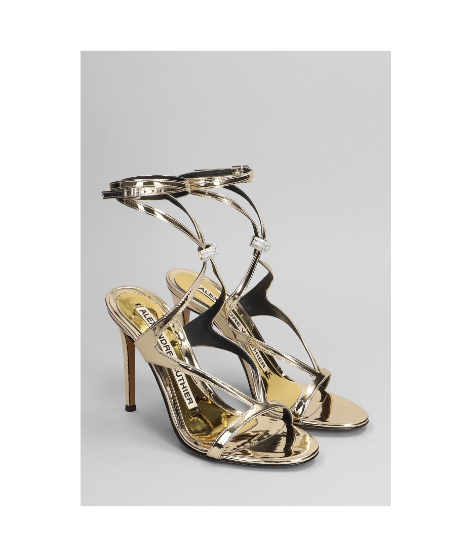 サンダル・ミュール ALEXANDRE VAUTHIER AVI2004 007 Sandals llic Alexandre Vauthier crystal-embellished 85mm Leather Sandals