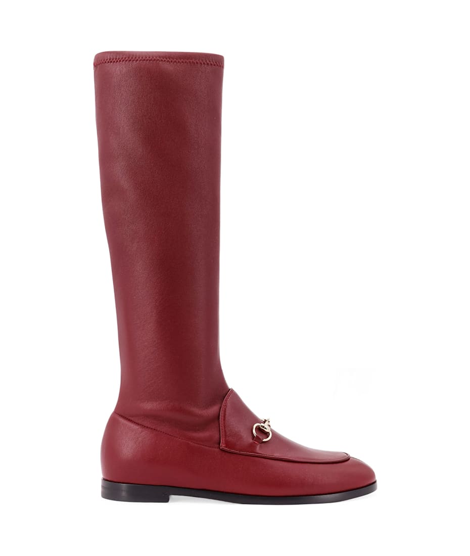 ブーツその他 GUCCI JORDAAN LEATHER BOOTS 827860_AADP3_1000_001_100_0000