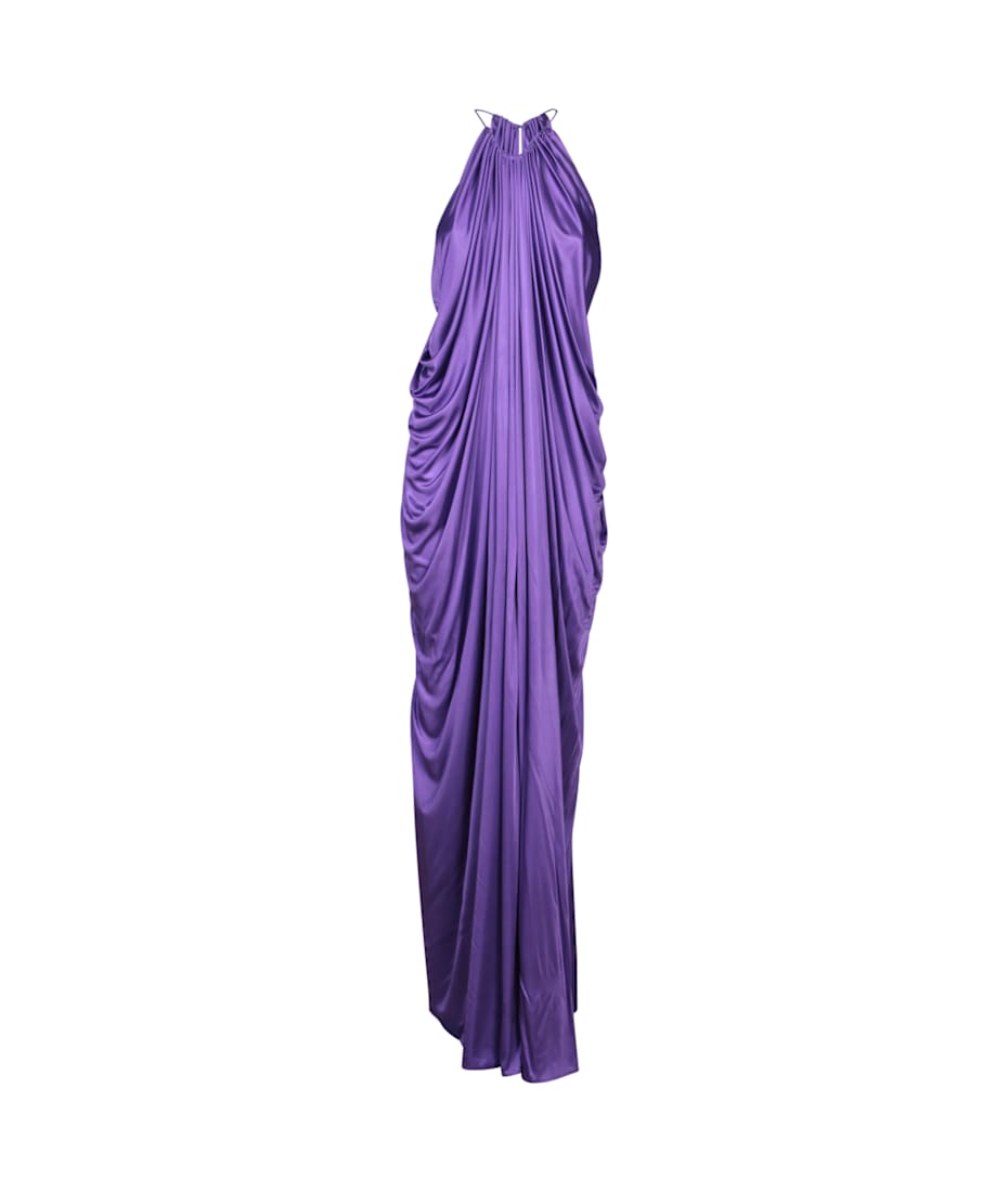 Tom Ford Purple Halter Long Dress | italist