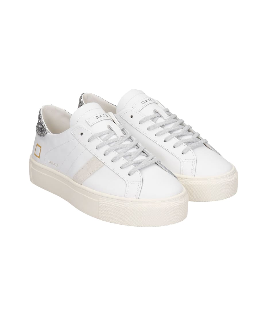 D.A.T.E. Vertigo Sneakers In White Leather