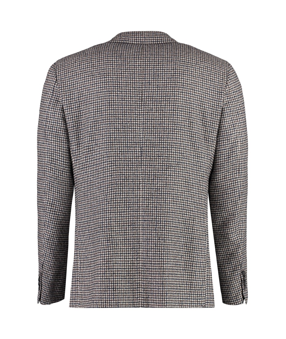 Canali Houndstooth Wool Blazer | italist
