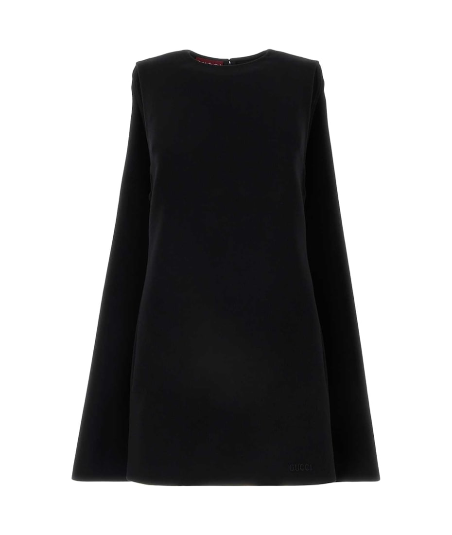 ワンピース GUCCI WOOL MINI DRESS Gucci Black Wool Mini Dress | italist