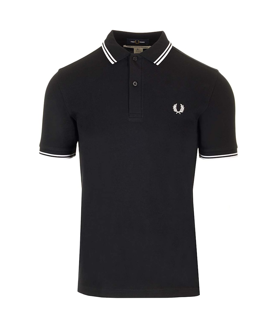 トップス COMME des GARCONS HOMME DEUX FREDPERRY COMME DES GARCONS HOMME DEUX Black Fred Perry Edition Logo