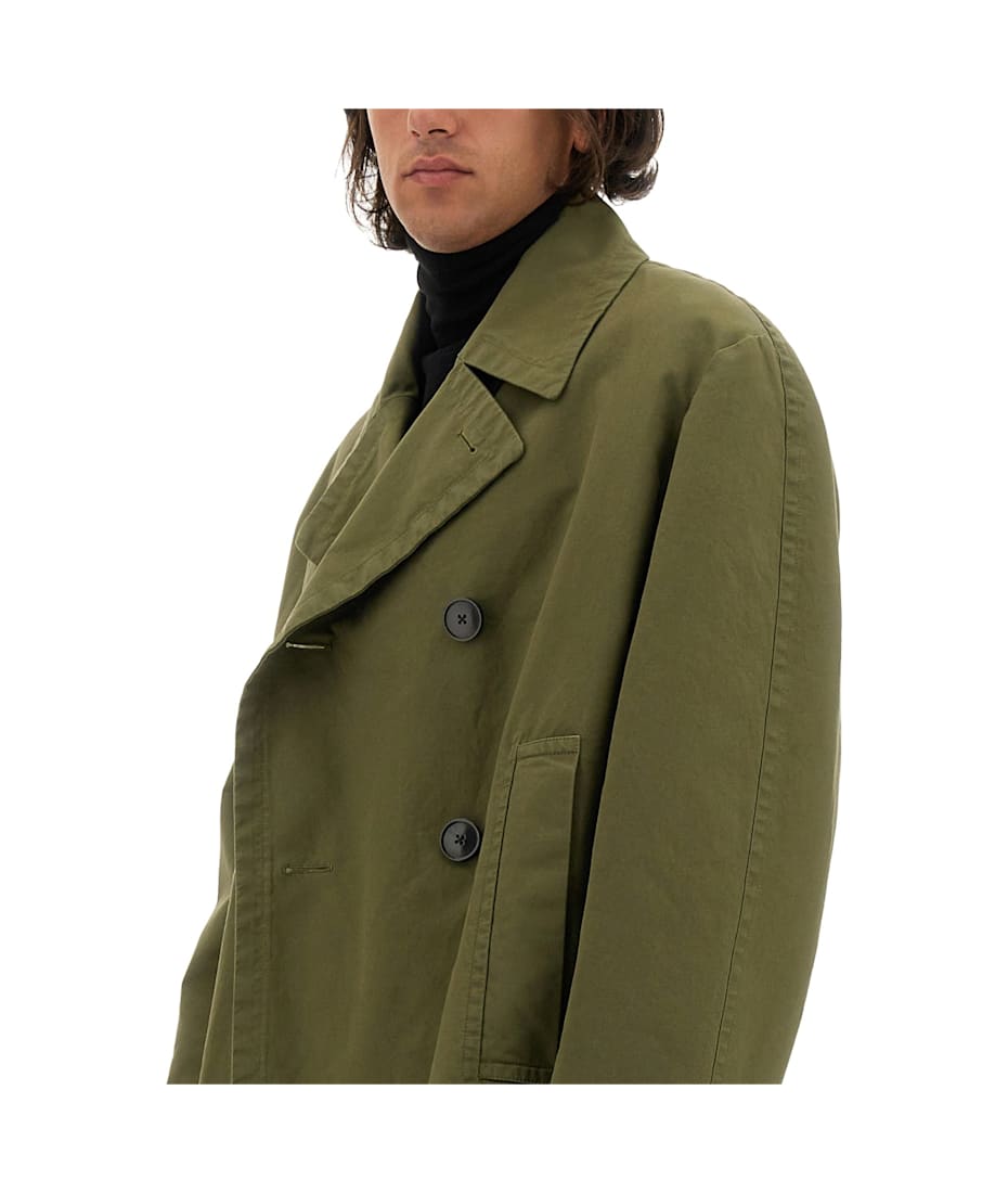 関税送料込Dries Van Noten Double-Breasted Coat DRIES VAN NOTEN Double-breasted twill trench coat | NET-A-PORTER