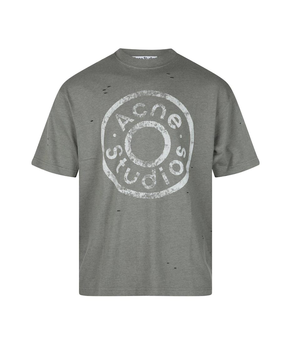 【送料&関税込】Acne Studios Logo Printed Crewneck T-shirt - Acne Studios - Logo t-shirt - Black