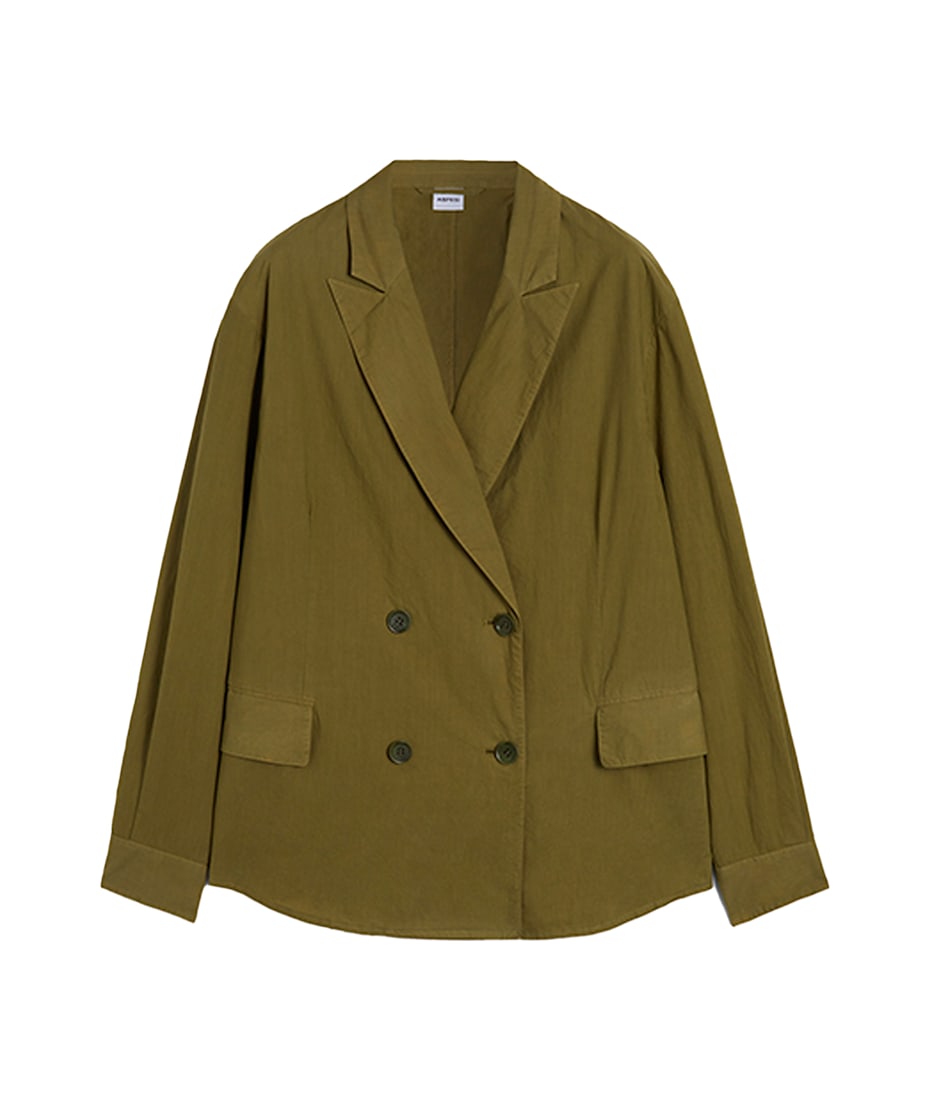 Aspesi Military Green Double Breasted Jacket | italist